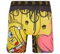 COCO BRANDS SpongeBob SquarePants Mens Boxer Briefs - Breathable Mens Underwear Boxer Briefs with Contoured Pouch (S-XL), Spongebob Yellow Black Grafitti, L