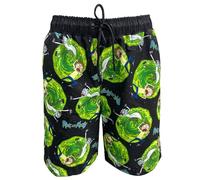 COCO BRANDS Spongebob Squarepants Mens Swim Trunks - Rick and Morty Batman American Flag Jaws Looney Tunes Swim Shorts (S-XL), Rick and Morty Portal Run, L