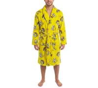COCO BRANDS SpongeBob SquarePants Snoopy Mens Bathrobe - Soft Lightweight Robe with Shawl Collar & Wrap Belt