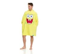 COCO BRANDS Wearable Blanket Hoodie - Spongebob Squarepants Patrick Oversized Sherpa Fleece Blanket Hoodies for Women and Men, Yellow/Big Face Cosplay Suit, One size