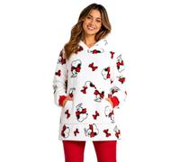 COCO BRANDS Womens Blanket Hoodie - Snoopy Wearable Blanket Oversized Hooded Blanket Sweatshirt Gifts for Girlfriend Women, Size One Size, Snoopy Red Bow Ties
