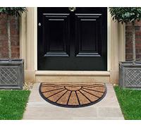 Coco&Coir Door Mat | Natural Coir | Non-Slip | Thick Coir | Premium Quality | Rubber Backed | Eco-Friendly | Indoor | Outdoor | Heavy Duty | Entrance Door Mat | 45 x 75 cm (The Sunrise)
