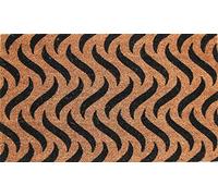 Coco&Coir Door Mat | Non-Slip | Thick Coir | Premium Quality | Rubber Backed | Eco-Friendly | Indoor | Outdoor | Heavy Duty | Patterned | Entrance Door Mat | 45 x 75 cm (Sand Dunes)