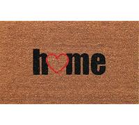 Coco&Coir Door Mat | Non-Slip | Thick Coir | Premium Quality | Rubber Backed | Eco-Friendly | Indoor | Outdoor | Heavy Duty | Home Series | Entrance Door Mat | 45 x 75 cm (Love Home)