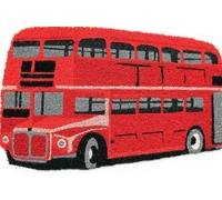 Coco & Coir Door Mats Indoor Non Slip London Bus Design Entrance Welcome Mat 45Cm X 75Cm Routemaster