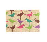 Coco & Coir Door Mats Indoor/Outdoor | Non Slip Bold Bird Design Entrance Welcome Mat (Birdie 40cm x 60cm)
