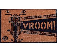 Coco & Coir Door Mats Indoor/Outdoor | Non Slip Lifestyle Entrance Mat (Vroom 45cm x 75cm)