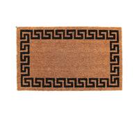 Coco & Coir Door Mats Indoor | Natural Coir Doormat | Non Slip Abstract Design Entrance Welcome Mat (Aztec Wall 45cm x 75cm)