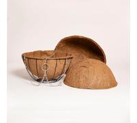 COCO & COIR Hanging Basket Liner | 20cm / 8 inches | 10 pack | Coco Fibre Replacement Liners for Wall Baskets