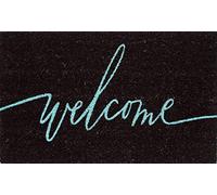 Coco&Coir Natural Coir | Non-Slip | Thick Coir | Premium Quality | Rubber Backed | Eco-Friendly | Indoor | Outdoor | Heavy Duty | Entrance Door Mat | 45 x 75 cm (Neon Life)