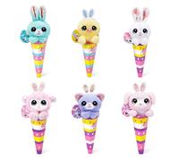 Coco Cones Valentine's Day Gift Easter Plush Toys by ZURU Adorable Cuddly Companion Nestled in a Colorful Cone, Perfect for Easter Fun and Collectible Joy (3 Pack)