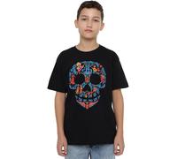 Coco Boys Day of The Dead Skull with Rivera Family Unisex Kids T-Shirt, Black, 12-13 Years UK