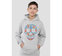 Coco Day Of The Dead Skull With Rivera Family Youth Kids Pull-Over Hoodie, Athletic Heather Disney Grey 7-8 Years