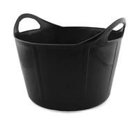 Coco Equestrian 17L Multi Purpose Flexi Bowl Bucket with Handles (Black)