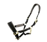Coco Equestrian Black Adjustable Padded Halter Headcollar - Full