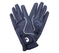 Coco Equestrian Blue (L) Ladies Breathable Synthetic Leather Horse Riding Gloves