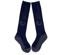 Oypla Coco Equestrian Blue Unisex Adult Breathable Knee High Long Boot Horse Riding Socks - 1 Pair