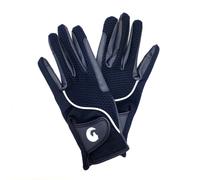 Coco Equestrian Blue (XL) Breathable 3D Mesh Synthetic Leather Horse Riding Gloves