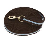 Coco Equestrian Brown 8m Soft Cushion Horse Lunge Line Lunging Lead