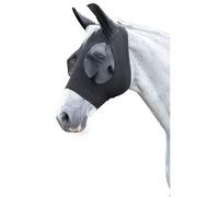 Coco Equestrian Fine Mesh Horse Fly Mask with Ears (Black, Cob)