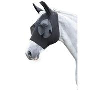 Coco Equestrian Fine Mesh Horse Fly Mask with Ears (Black, Full)