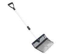 Coco Equestrian Horse Bedding Manure Mucking Out Stable Fork with Telescopic Handle