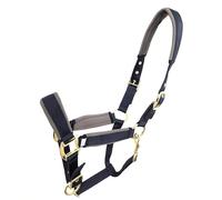 Coco Equestrian Navy Adjustable Padded Halter Headcollar - Pony