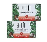 Coco Fiji Soap Bar for Face and Body Infused With Organic Coconut Oil, Awapuhi Seaberry, Essential Oil, Natural Soap for Moisturizing & Pore Purifying Skin, 7 oz, Pack Of 2
