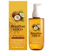 Coco Firming Body Oil, All Day Moisture, 100ml, Hydrating Body Lotion, Brazilian Coco Lotion, With Tri-Action Firming Oil, For Bum Bust Men Women Use