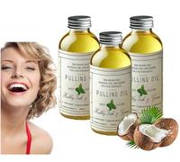 Coco Fresha Organic Coconut Peppermint Pulling Oil, 4oz - Gentle & Effective Oral Care