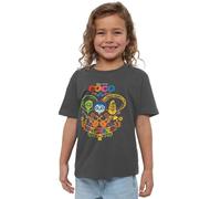 Coco Girl's Disney Pixar Miguel Skeleton T Shirt, Dark Heather, 5-6 Years
