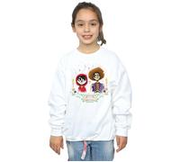 Coco Girl's Miguel & Hector Sweatshirt in White | Size: 9 Years Coco White 9 Years
