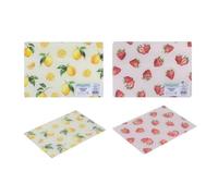 Coco & Gray Fruit Glass Worktop Saver - Chopping Board Counter Protector, 2 Assorted Design
