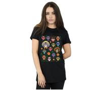 Coco Heads Pattern Cotton Boyfriend T-Shirt Disney Black S