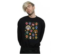 Coco Heads Pattern Sweatshirt Disney Black L