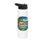 Coco Island Bahamas, Berry Islands Stirrup Cay Stainless Steel Insulated Water Bottle
