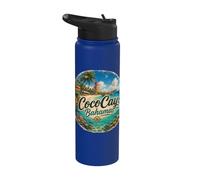 Coco Island Bahamas, Berry Islands Stirrup Cay Stainless Steel Insulated Water Bottle