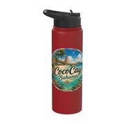 Coco Island Bahamas, Berry Islands Stirrup Cay Stainless Steel Insulated Water Bottle