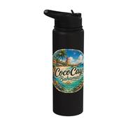 Coco Island Bahamas, Berry Islands Stirrup Cay Stainless Steel Insulated Water Bottle