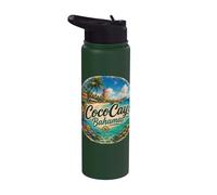Coco Island Bahamas, Berry Islands Stirrup Cay Stainless Steel Insulated Water Bottle