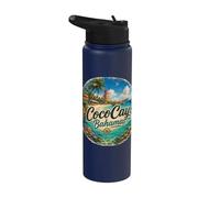Coco Island Bahamas, Berry Islands Stirrup Cay Stainless Steel Insulated Water Bottle