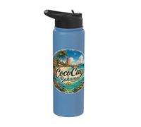Coco Island Bahamas, Berry Islands Stirrup Cay Stainless Steel Insulated Water Bottle