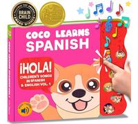 Coco Learns Spanish Vol. 1 | Musical Spanish Book & Bilingual Toy for Toddlers & Babies; Libros en Español para Niños; Spanish Baby Book & Children’s Book; Learn Spanish for Kids, Niñas, Niños, Bebes