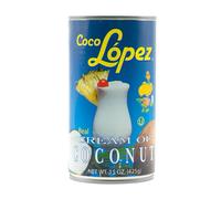 Coco Lopez RO843 Coconut Cream Tin 425g | Real Cream of Coconut - Pina Colada Cocktail Mixer, 122(h) x 67(dia)mm.