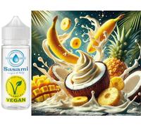 Coco Lush Bliss - Coconut Banana Pineapple Cream Flavor Concentrate - Vegan - Sasami - 100ml