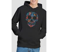 Coco Men's Day Of The Dead Skull With Rivera Family Hoodie Black | Size: Large Coco Black L
