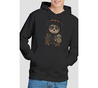 Coco Men's Painted Poster With Miguel Skull, Hector & Ernesto Hoodie Black | Size: Medium Coco Black M