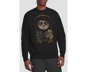 Coco Men's Painted Poster With Miguel Skull, Hector & Ernesto Sweatshirt Black | Size: Medium Coco Black M