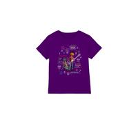 Coco Miguel & Dante With Movie Quotes & Colorful Doodles Kids T-Shirt Purple | Size: 7-8 Years Coco Purple 7-8 Years