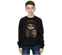 Coco Miguel Face Poster Sweatshirt Disney Black 5-6 Years